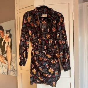 Sezane Jamy Faux Wrap dress